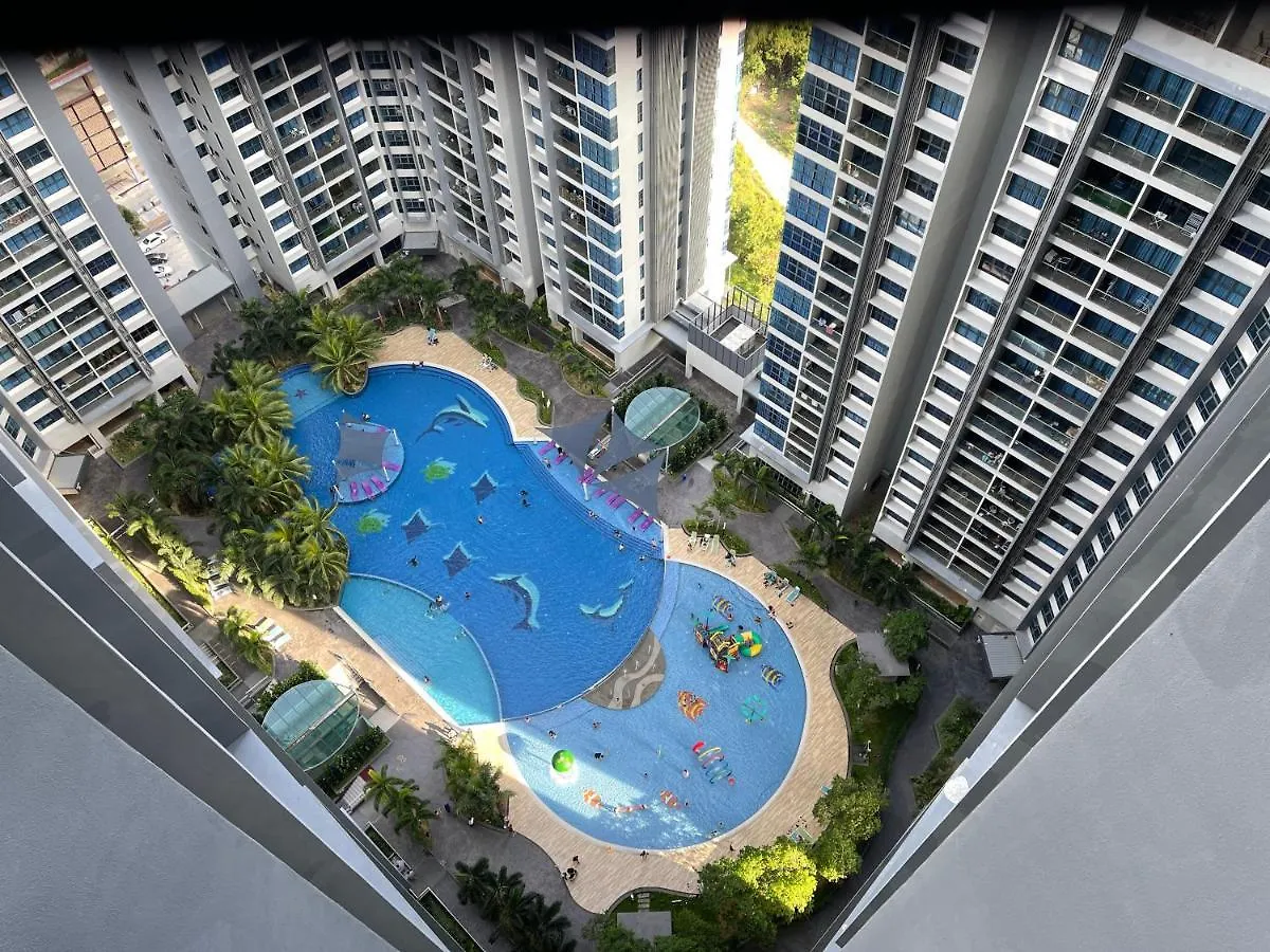 Apartament Atlantis Center Of Melaka 1B1B Max 6Pax With Big Pool And Sky Bridge Malezja